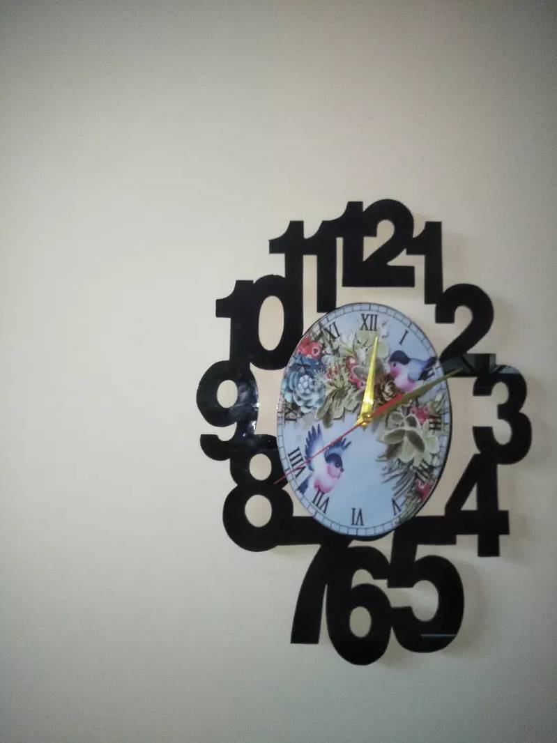 Wall clock customize with ur own photos dail 7