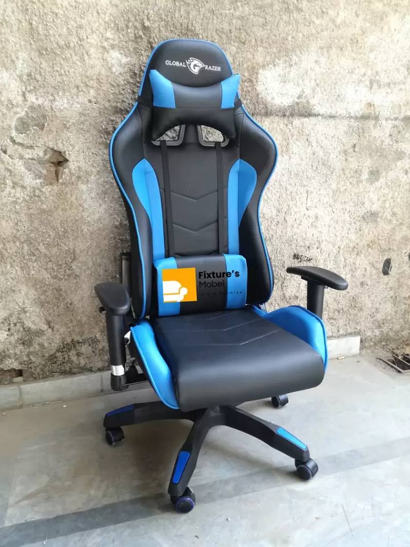 Imported Gaming Chair Global Razer with Footrest, Gaming Chair 7