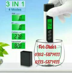 3 IN 1 TDS & EC METER TDS METER FOR WATER PURITY WITH LEATHER BAG 0