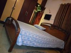 wooden bed good condition