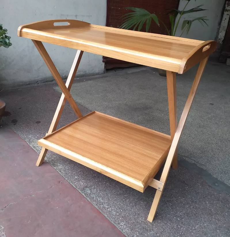 Wooden folding table double portion 1