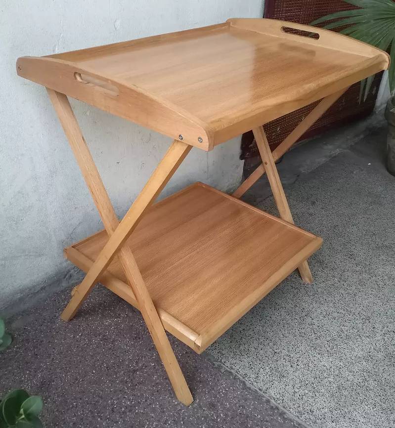 Wooden folding table double portion 2