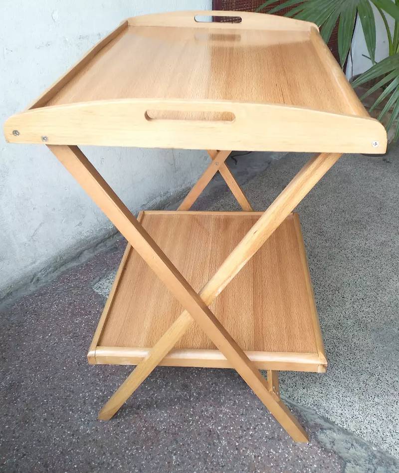 Wooden folding table double portion 3