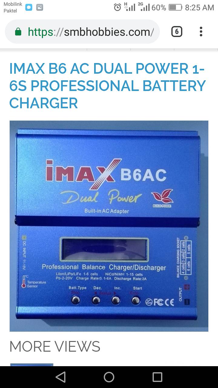 IMax B6. Professional Lipo Battery Charger - Dual Power 8