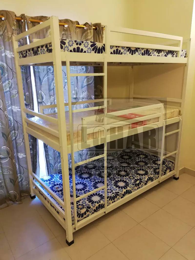 Bunk Bed triple storey (10 years warranty) COD available all Pakistan 1