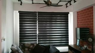 Window blinds sunscreen blackout semidarkout wooden zebra roller blind 0