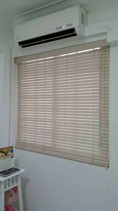 Window blinds sunscreen blackout semidarkout wooden zebra roller blind 1