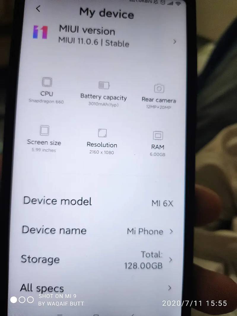 Xiaomi Mi 6X panel dead 2