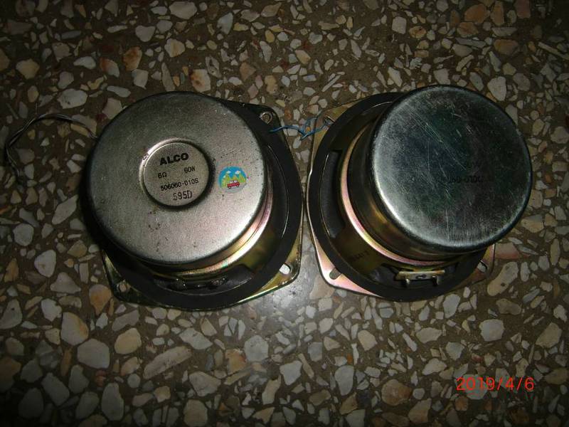 Alco speaker 120 watts 2pcs heavy magnet 0