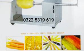 Spiral Potato Silicer Stainless Steel Adjustable