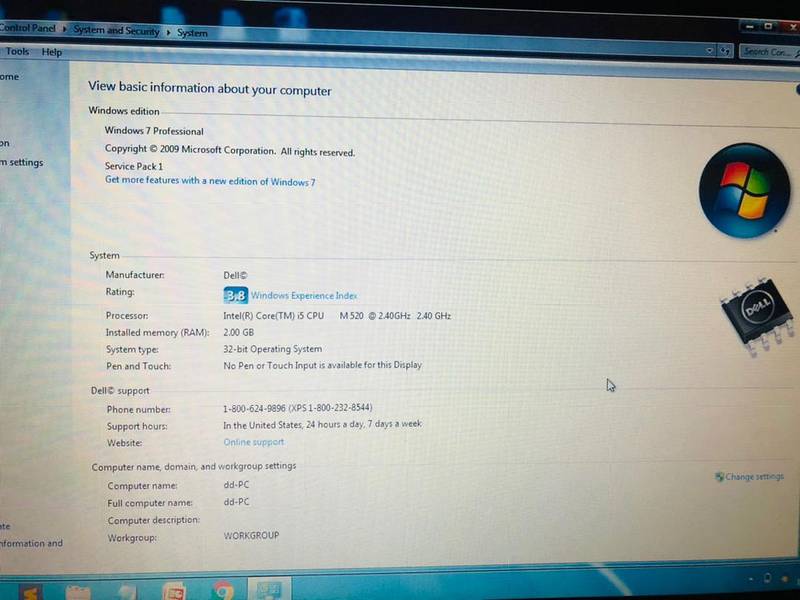 Dell  laptop E6410 i5 3