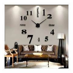 Acrylic DIY Mirror Wall Clock Quartz Clocks For Bedrooms Home

In Pak