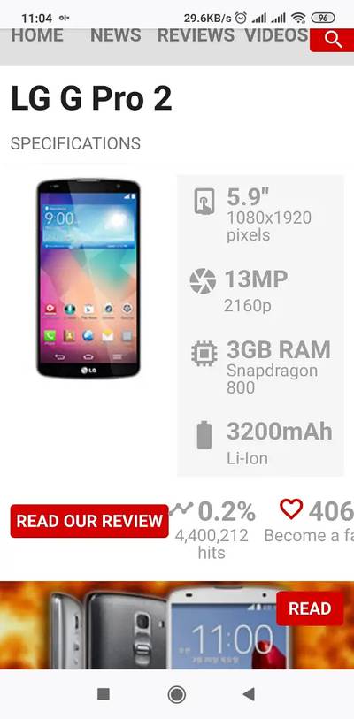 lg g pro 2 just notification light on hotee hy