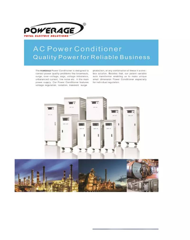 Powerage industrial AVR & powerEdge stablizers 0