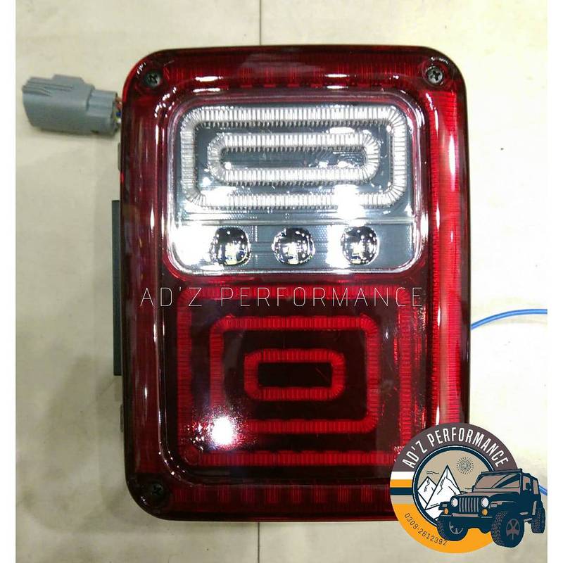 LED Tail Light LED Rear Lamp DRL+Brake+Park Light Wrangler Jeep JK JKU 1