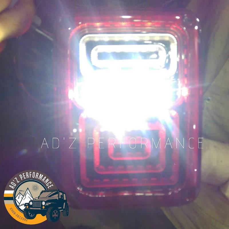 LED Tail Light LED Rear Lamp DRL+Brake+Park Light Wrangler Jeep JK JKU 3