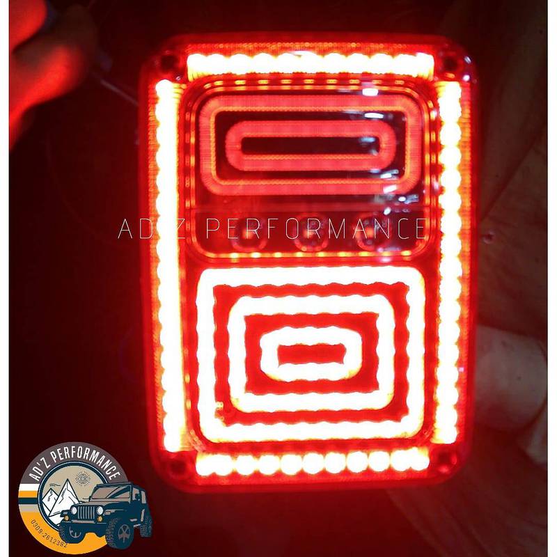 LED Tail Light LED Rear Lamp DRL+Brake+Park Light Wrangler Jeep JK JKU 4