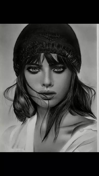 High quality pencil charcoal sketches