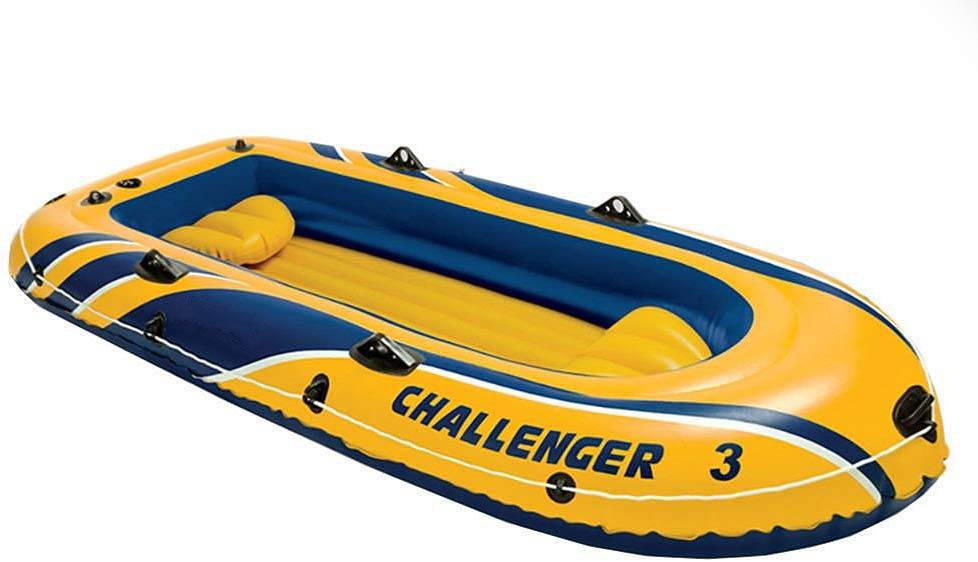 Intex Challenger 3 Inflatable Boat Set With Pump 1