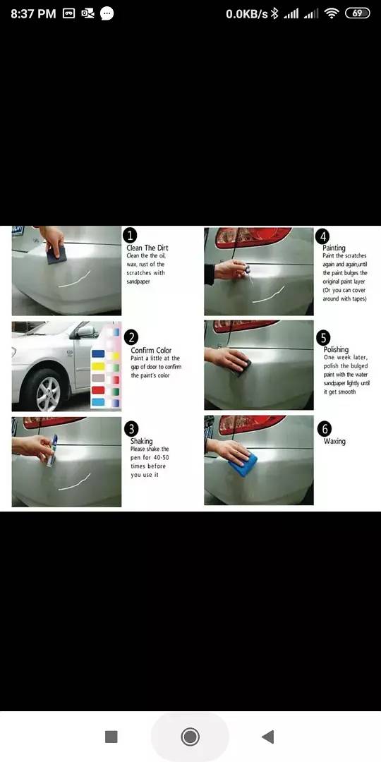 Professional Car Auto Coat Scratch Clear Repair Paint Pen Touch Up Wa 8