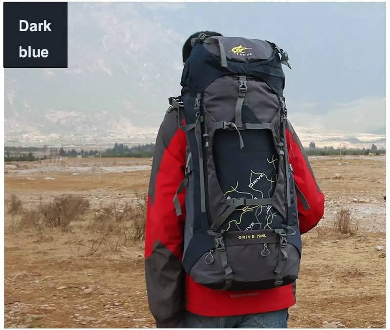 Parachute camping tent backpack sleeping bag trekking poles 3
