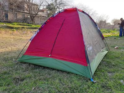 Double layers manual automatic camping tent from 2 to 15 person 1