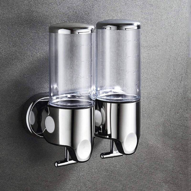 Double Head Soap Wall Dispenser – 1000ml White & Silver In Pakistan 2