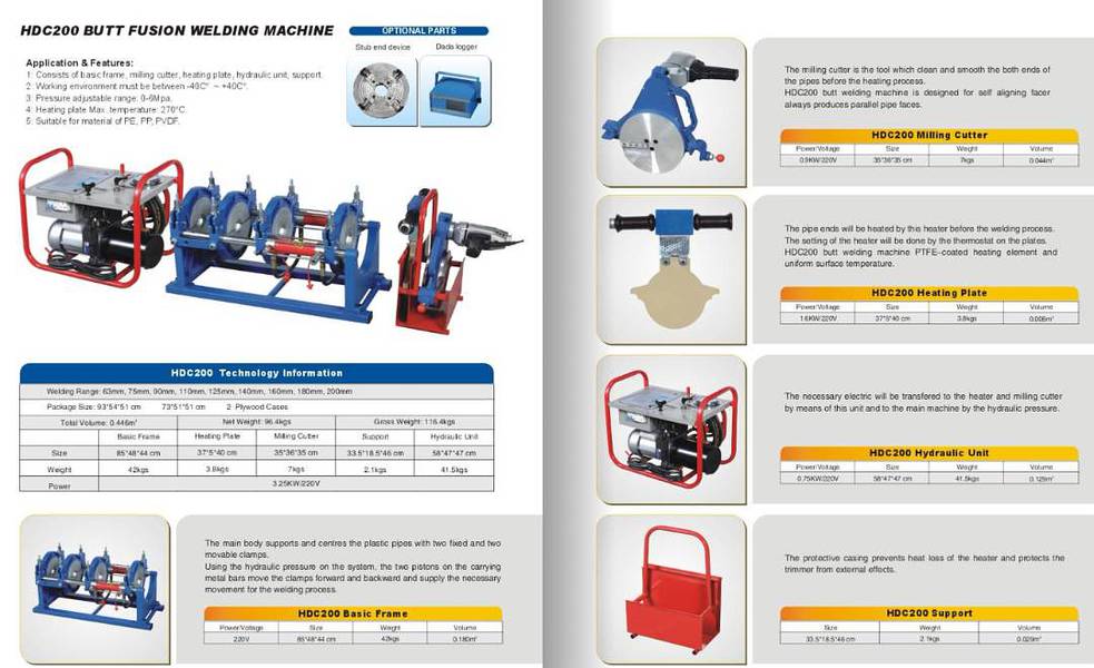 HDPE PE PP PVDF Butt Fusion and Electrofusion Welding Machine Pakistan 1