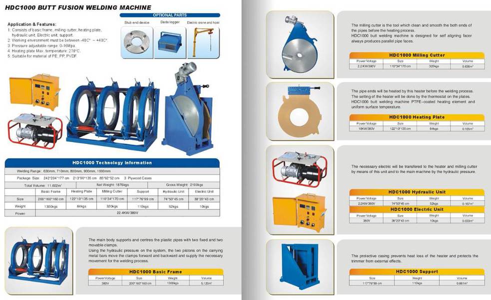 HDPE PE PP PVDF Butt Fusion and Electrofusion Welding Machine Pakistan 7