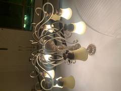 Chandelier with 4 wall lights as well