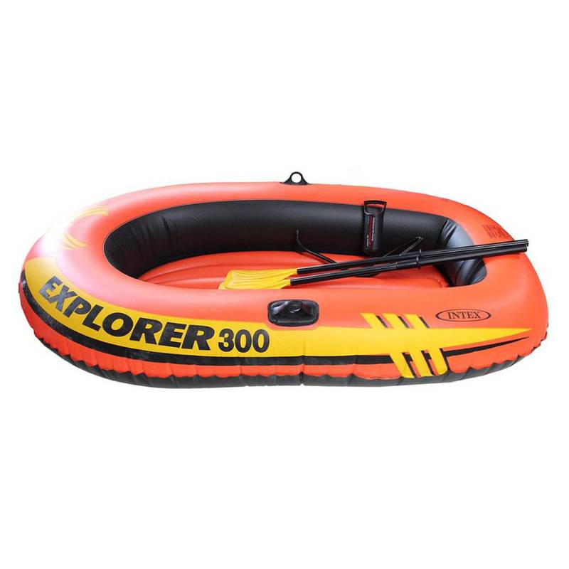 Intex Boat Explorer 300 For 3 Person 186Kg With Oars & Pump 0