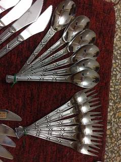 imported cutlery set spoon etc. stainless steel 42 pcs