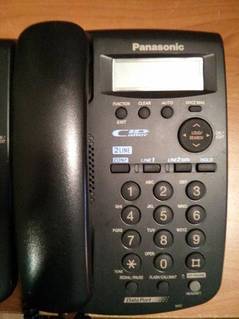 Panasonic KX-TSC14CB 2-Lines Corded Phone Black 0
