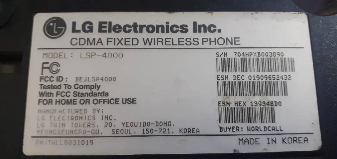 World call wireless fone neet condition. 3