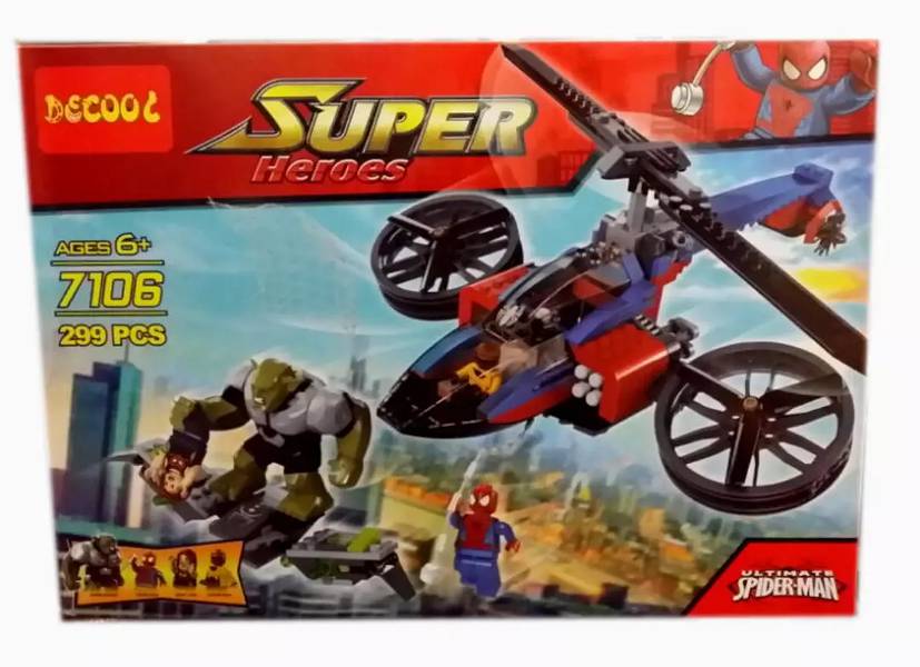 Decool 7106 Super Heroes , Spider man Building block set Lego 0