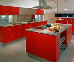 Athlis kitchen red ktc-212_17psqft