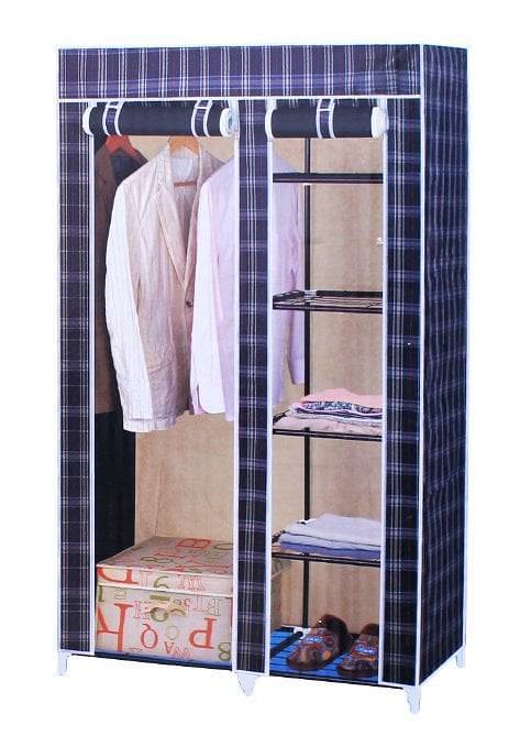 Portable Storage Wardrobe – YSM Stainless Steel and Fabric 0