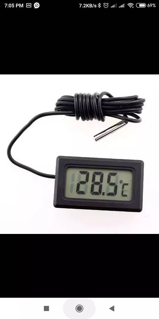 1Pcs LCD Digital Thermometer Seconds Waterproof Aquarium Ther. m. n . 2