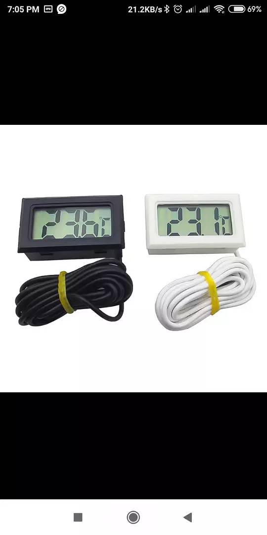 1Pcs LCD Digital Thermometer Seconds Waterproof Aquarium Ther. m. n . 3