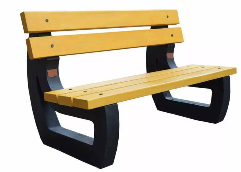 Garden Steel Wooden Bench 5