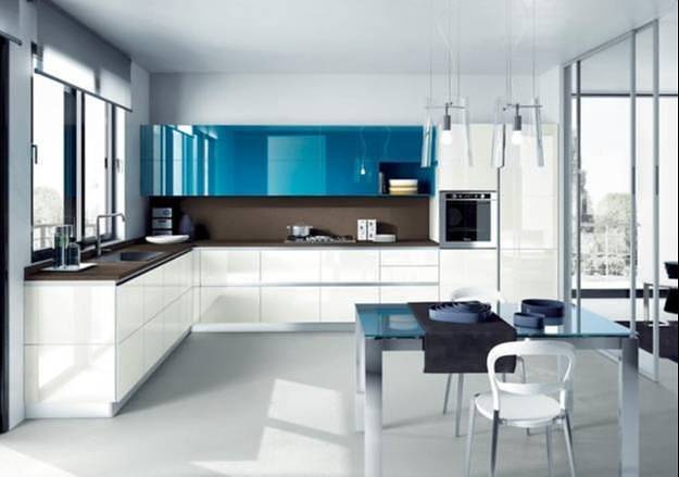 Royal Blue and white acrylic kitchen ktc-716_15psqft 0
