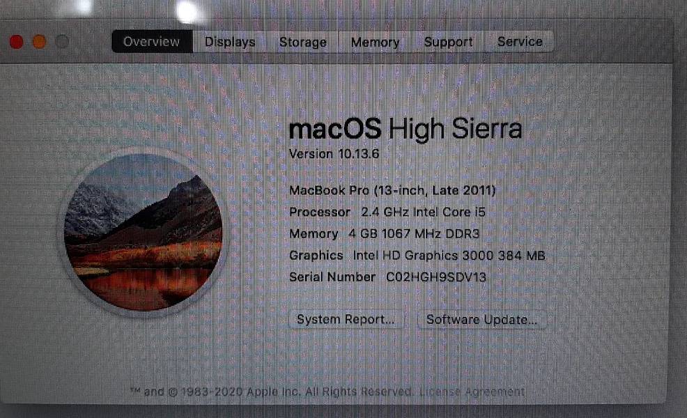 Macbook pro 2011 0