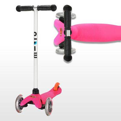 Scooty for Boys & Girls Kick Up 3 Wheel Adjustable Folding Bar 4