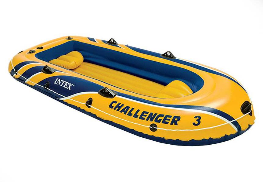 Intex Challenger 3 Inflatable Raft Boat Set With Pump And Oars | 68370 1