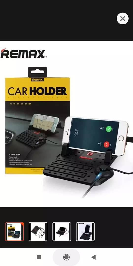 Remax Mobile Phone Car Holder With Magnetic Charger USB Cable For i 4