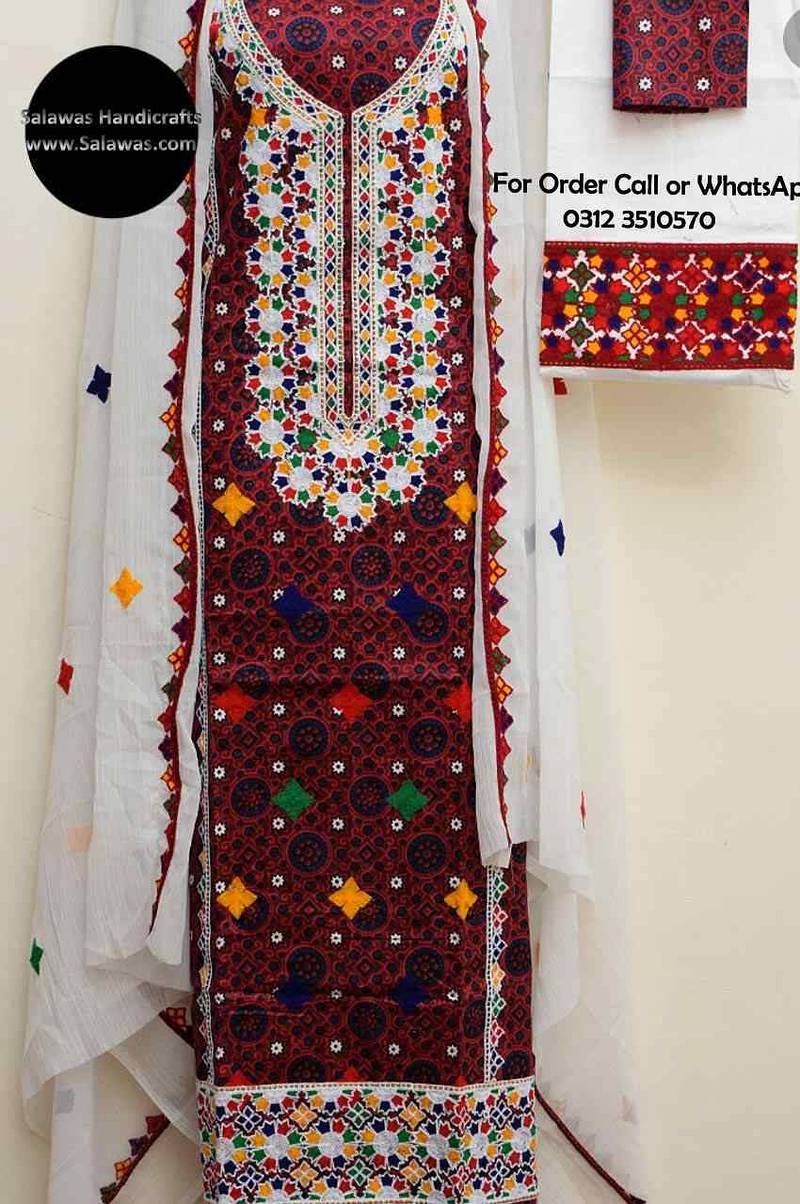Sindhi Ajrak Dress Online 2020 Designs 6