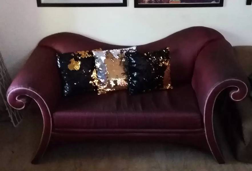 Designer Leatherette  Maroon Deewan Sofa Urgent Sale 0