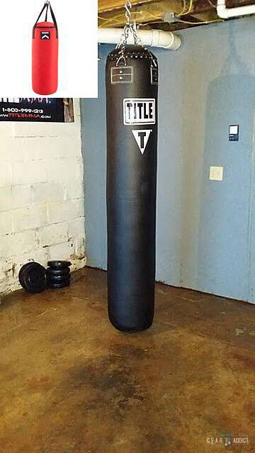 Heavy Boxing Punching Bag Kicking Workout W/ Chain Hook Speed Training 5