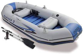 Intex Mariner Three Person Inflatable Boat Set 0