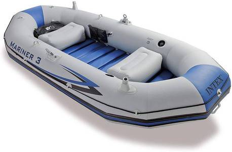 Intex Mariner Three Person Inflatable Boat Set 1